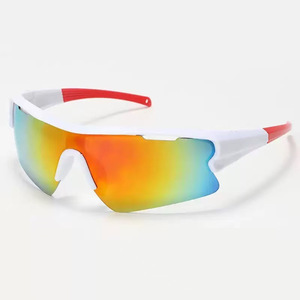 Teenage Children Cycling Sport <b>Sunglasses</b> Blue UV400 Protection <b>Polarized</b> Gold Full Rim PC Lens Interchangeable Multi-Functional - Product Image 1