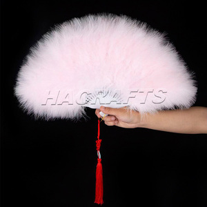 <span class=keywords><strong>Abanico</strong></span> de plumas de 50 cm de largo, precio económico, para fiestas, con mango de plástico, <span class=keywords><strong>abanico</strong></span> de plumas para novias, para promoción - Product Image 2