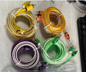 สายเคเบิลเครื่องขยายเสียงรถยนต์ RCA ตัวเมียเป็นตัวผู้ พร้อมปลอกหุ้ม PVC เหมาะสำหรับเครื่องเล่นดีวีดีและโฮมเธียเตอร์ - Product Image 6