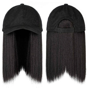 Gorra de Béisbol con Peluca Sintética Ajustable, Estilo Liso y Largo, Suave y Transpirable, para Mujer - Product Image 4