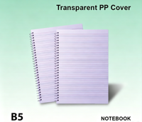 Cahier à spirales personnalisable pour étudiants avec couverture en papier pour écrire un journal/une note de bord