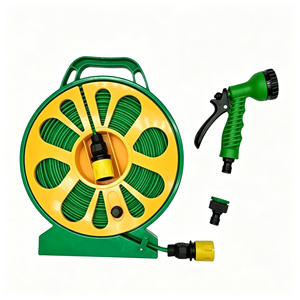 Carrete de <span class=keywords><strong>manguera</strong></span> y <span class=keywords><strong>manguera</strong></span> plana de jardín de tubo interior de PVC de <span class=keywords><strong>15</strong></span> <span class=keywords><strong>metros</strong></span> en caja de color personalizable de gran venta - Product Image 3