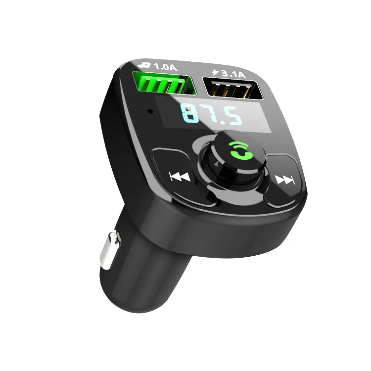 1626-4 Wireless Hands free BT kit FM Transmitter MP3 Player dual usb QC 3.0 car fast Quick charger bluetoo car kit