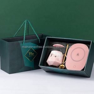 Set de Regalo de Cumpleaños, Taza de Vidrio Inteligente con Calefacción y Control de Temperatura, Personalizada con Logotipo, Impresión en Serigrafía, Taza Eléctrica de 55°C - Product Image 1
