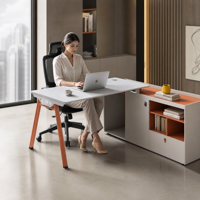 Poste de travail modulaire moderne pour usine avec rangement, bureau informatique en L pour personnel, idéal pour projets de bureaux commerciaux