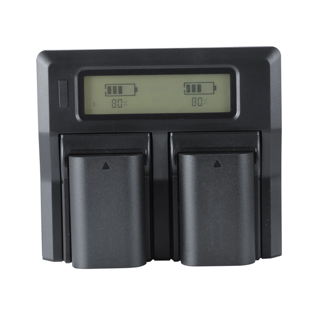 MAMEN Universal USB LCD Dual Portable Digital Camera Battery Charger Compatible with DSLR for Sony NP-F970 NP-F960 NP-F750