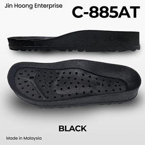 Jin Hoong Kid's C-885AT Black PVC Flip-Flop Outsole Lightweight Durable Anti-Slip High Elastic Comfortable <b>Water</b> Resistant 38mm - Product Image 2