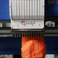 Machine à broder ZHIYU automatique informatisée à tête unique, 12 aiguilles, zone de travail 500*1200 mm, haute précision, pour usage domestique et saisie