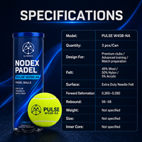 Nouvelle Arrivée - Balle de Padel en Caoutchouc Haute Élasticité et Résistance, Rose, Personnalisable avec Logo, en Boîte