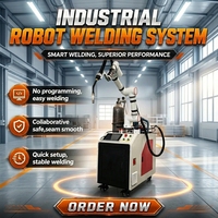Robot de Soldadura Industrial de 6 Ejes, Sin Programación, Máquina de Soldadura por Arco de 350A 500A para Acero al Carbono, Acero Inoxidable y Aluminio