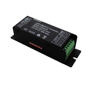 Controlador sorpresa DMX512 Controlador LED DMX RGB con interfaz de red RJ45 Decodificador universal Garantía CE ROHS - Product Image 4