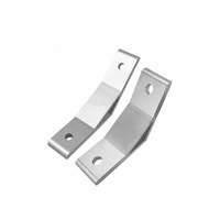 Accessoires spéciaux pour profilés en alliage d'aluminium : Support extérieur biseauté renforcé et épaissi, anodisé, à angle de 135 degrés et 45 degrés