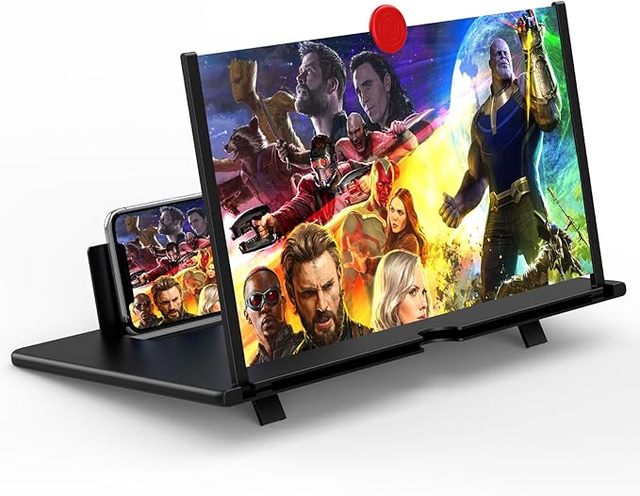 14" Screen Magnifier for Cell Phone,3D Magnifying Projector Screen Enlarger Expander for Movies, Videos, and Gaming