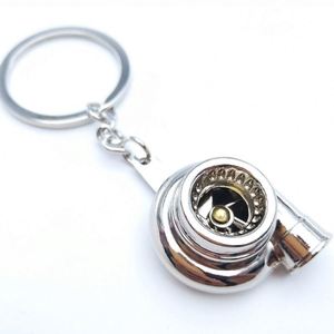 Porte-clés modèle de turbocompresseur de voiture simulé, sans sifflet sonore, modèle de pièce automobile, anneau de porte-clés, porte-clés - Product Image 3