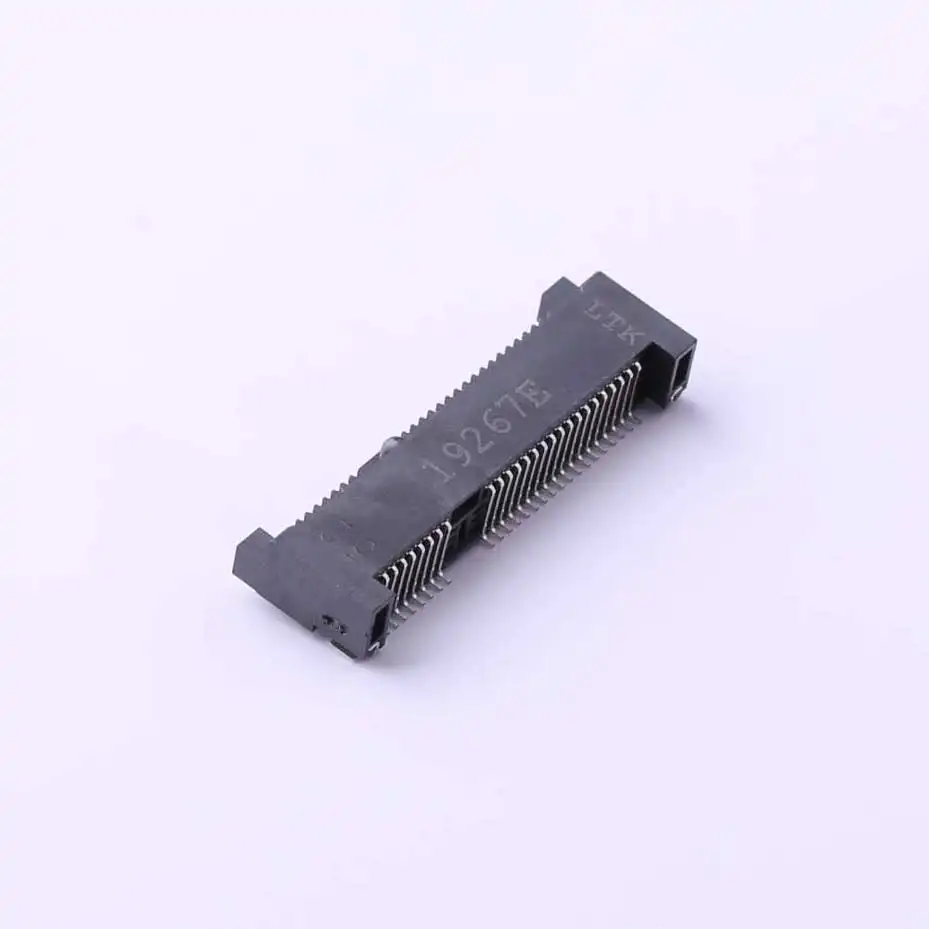 Kinghelm KH-PCIE5.2H-52P SMT PCI Edge Card Connector 0.8MM Pitch Height 5.2mm 52PIN mPCI-E mini pci express connector