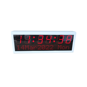 Relógio de fuso horário sincronizado de rede, 2.3 "6 dígitos de relógio poe com calendário - Product Image 3