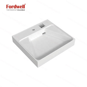 Lavabo Moderno <span class=keywords><strong>de</strong></span> Cerámica Blanca <span class=keywords><strong>para</strong></span> Baño, <span class=keywords><strong>Lavadero</strong></span>, Lavabo <span class=keywords><strong>para</strong></span> Lavar <span class=keywords><strong>Ropa</strong></span> - Product Image 4