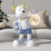 Accessoire décoratif pour enfants en gros, veilleuse LED en forme d'ours pour le salon, le meuble TV, la table basse ou la table de chevet