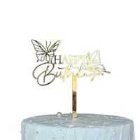 Decoraciones de Pastel de Cumpleaños con Diseño Floral Acrílico, Estilo Encantador y Dulzura de Miel, Suministros al por Mayor para Pasteles