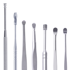 8-Pcs Stainless Steel <strong>Ear</strong> Wax Removal Tool Set Includes <strong>Ear</strong> Pick and Spring for Home Use Earwax <strong>Cleaning</strong> <strong>Kit</strong> - Product Image 3