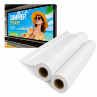 Rouleau de film PET rétroéclairé super blanc imperméable de 125 microns pour impression publicitaire sur boîte lumineuse
