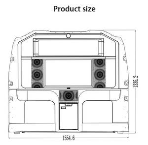 Kit de cloison de conversion Vito V-Class, élévateur de télévision motorisé, séparateur, ajustement personnalisé, divers modèles, isolation acoustique, écran de confidentialité en résine - Product Image 4