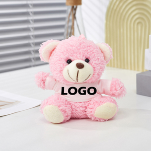 促销礼品定制文字标志熊毛绒钥匙扣毛绒泰迪熊玩具定制标志熊带衬衫活动礼品 - Product Image 6