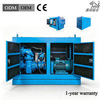 Pompe de déshydratation de chantier à grand débit, personnalisée, à moteur, auto-amorçante, sous vide et fermée