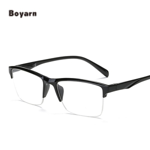 Boyarn Factory Ultralight Half Frame <strong>Reading</strong> <strong>Glasses</strong> +0.25 0.5 0.75 1.25 1.5 2 2.5 3 <strong>4</strong> Women Men Square Resin Presbyopic <strong>Glasses</strong> - Product Image 1