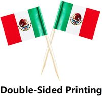 Drapeau du Nouveau-Mexique en forme de cure-dent et mini-bâtonnets décoratifs personnalisés pour cupcakes de différents pays