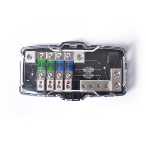 Fuse Holder <b>With</b> <b>Led</b> <b>Light</b> 4 Way Automotive Fuse Box For Car Audio <b>Wiring</b> Repair - Product Image 3
