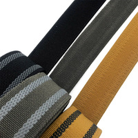 Sangle élastique en polyester-nylon épaissie personnalisable avec bandes antidérapantes, idéale pour l'équipement de camping en plein air.