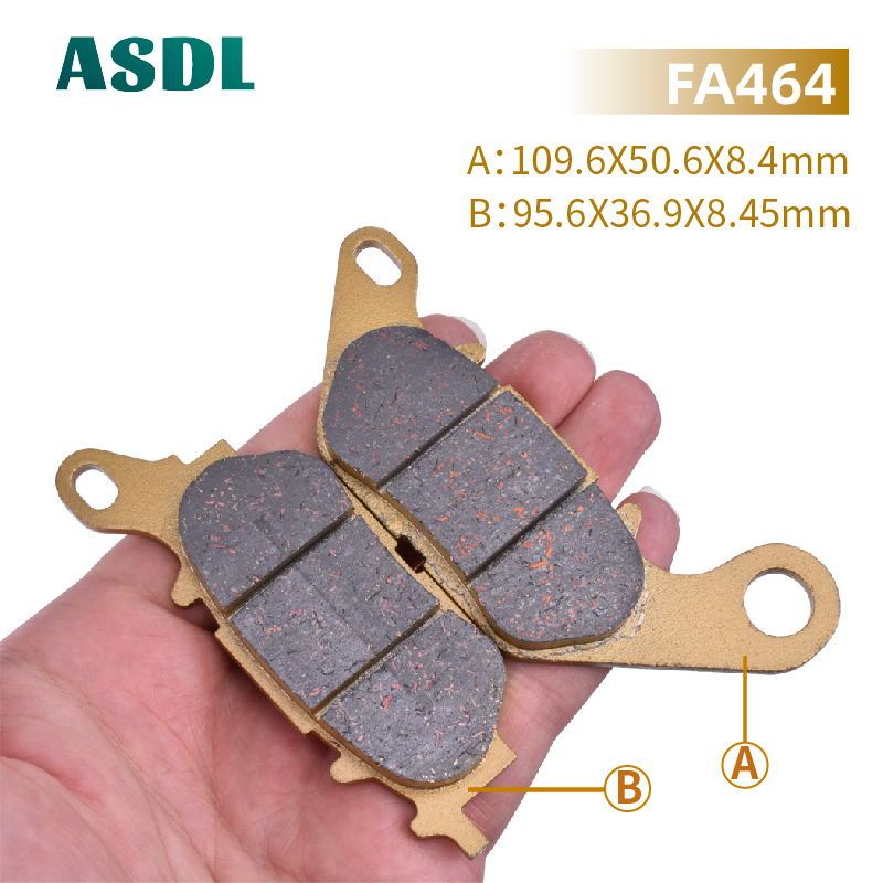 Front Semi-Metallic Brake Pads – Fits Yamaha YSR50 (1987-1992, 34X-W0046-02-00)