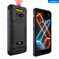 Nuevo Terminal PDA Robusto de 5.5 Pulgadas con Escáner de Códigos de Barras 1D/2D, Android 12-14, IP67, 4G, WiFi, GPS, 2W, NFC, para Logística y Gestión de Datos