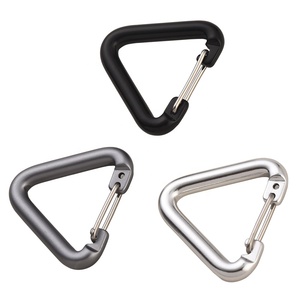 Roestvrijstalen 316 Driehoek Karabijnhaak Sleutelhanger Tas Gesp Fles Clip 7X40Mm Klimmen Wandelen Huisdier Jacht Boot Hardware - Product Image 5