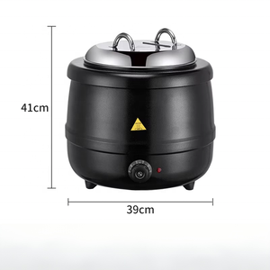 Chauffe-Soupe Électrique Noir Grande Capacité 10L 13L pour Cuisine Professionnelle – Matériel de Restauration Durable pour Hôtels et Restaurants – En Promotion - Product Image 5