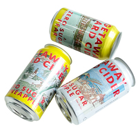 Boîtes en aluminium standard de 355ml avec couvercle 202 pour l'emballage et l'impression de boissons à la bière Soda Milk