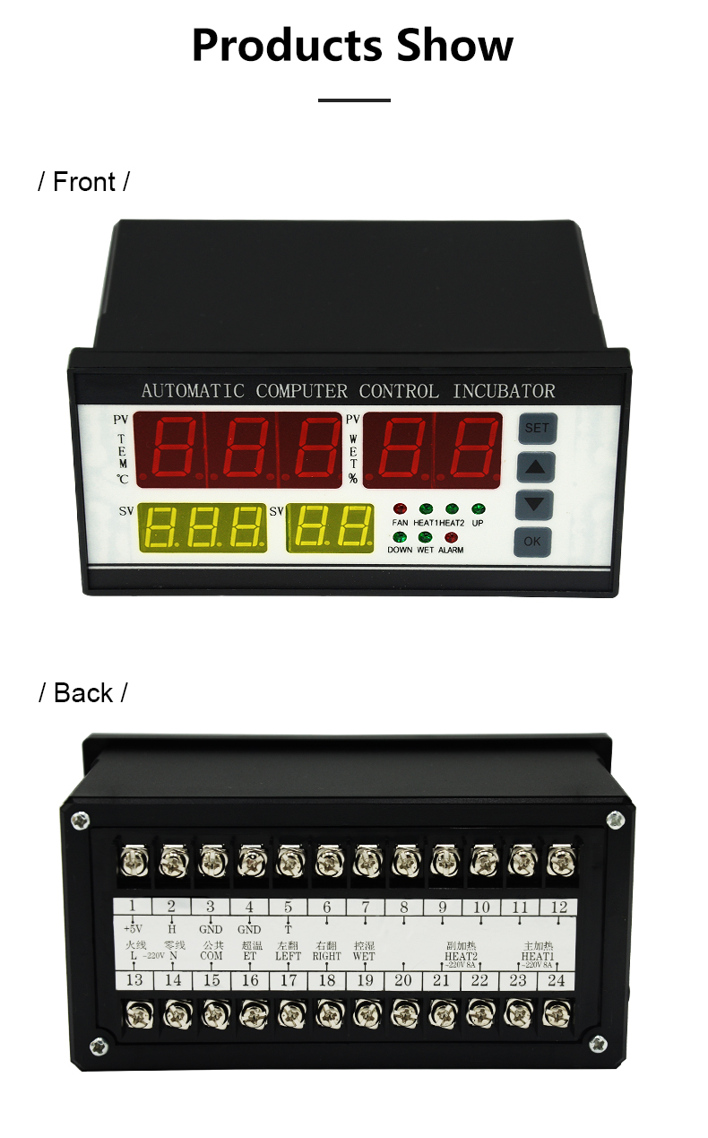 China Manufacturers Xm-18 Automatic Digital 12 Volts Ac/ Dc Roll Egg Incubator Controller Xm 18d(图10)