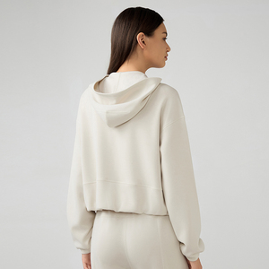 YBO-DAW166 Vente en gros de sweats à capuche sportifs pour femmes, sweats amples et décontractés en tissu respirant pour la course à pied et le <span class=keywords><strong>fitness</strong></span> - Product Image 2