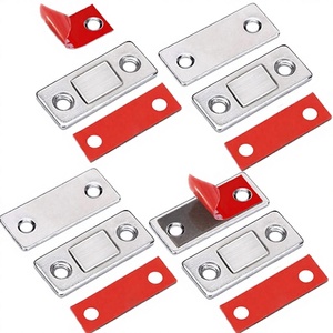 Loquet magnétique moderne robuste en acier inoxydable, <span class=keywords><strong>aimant</strong></span> fin et puissant <span class=keywords><strong>pour</strong></span> armoires et portes coulissantes domestiques, facile à installer - Product Image 4