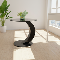 Table basse noire au design moderne avec rangement latéral, livraison rapide, personnalisable, commandes en gros