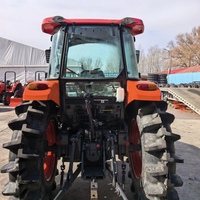 Tracteur agricole d'occasion Kubota 704 à cabine fermée, 4x4, 70 CV, état quasi neuf, mini-tracteur de jardin de qualité supérieure