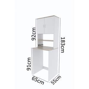 Moderno Gabinete de Baño Blanco de 4 Estantes, Organizador de Almacenamiento que Ahorra Espacio para Sobre la Lavadora - Product Image 3