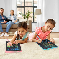 Tablette d'écriture LCD colorée de 8,5 pouces, bloc-notes pour les besoins de dessin et de communication des personnes sourdes, garantie de 12 mois