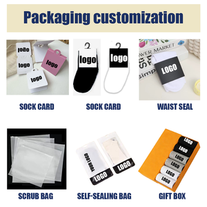Muestras Gratis, Embalaje Gratis, Ropa Urbana de Alta Calidad, Calcetines Negros y Blancos de Algodón Transpirable Totalmente Personalizables con Puños Antideslizantes - Product Image 6
