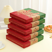 Boîte à pizza carrée biodégradable avec revêtement intérieur en aluminium pour garder la pizza chaude et croustillante lors des livraisons longue distance, évitant une croûte molle.