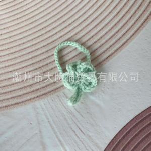 Llavero de peluche Chiikawa, diseño de trébol de cuatro hojas en color morado claro, para regalo infantil - Product Image 5