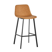 Factory Direct Sale Hotel High-End-Bar stuhl Luxus Cafe Möbel Metall Gold Leder Stoff High Bar Hocker Stühle
