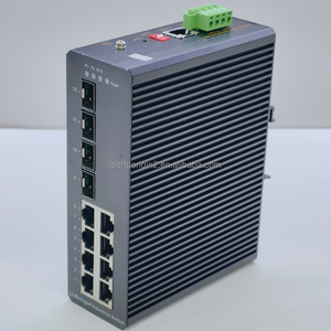 Switch PoE Gigabit industriel L2 géré par web, 8 ports IEEE802.3AF/AT, large plage de température, montage sur rail DIN, avec 4 ports SFP pour caméra IP - Product Image 4