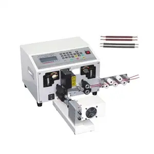 Latest version good quality keyboard control wire cutting striping twisting machine for dual wire cable